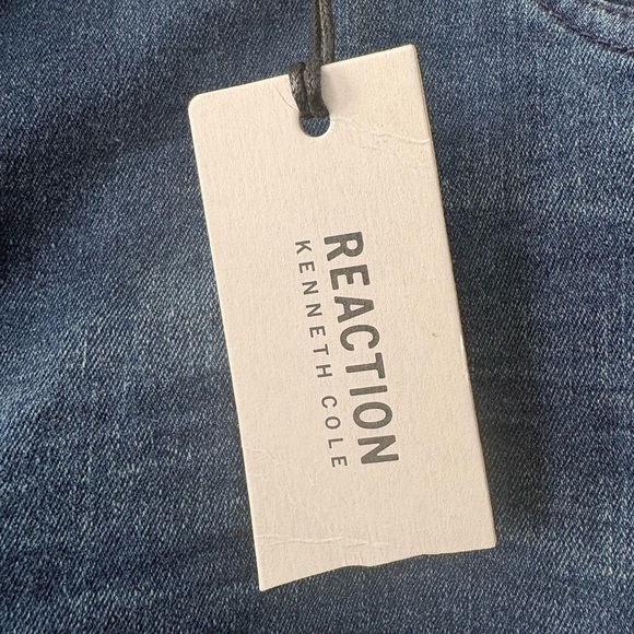 Kenneth Cole Men's Regular Fit Distressed Denim Jeans - Picture 2 of 9